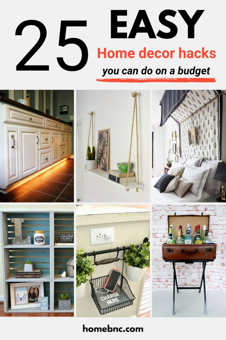 25 Cheap And Easy Home Decor Hacks For A Total House Makeover | Home ... for Unique Home Decor Hacks
