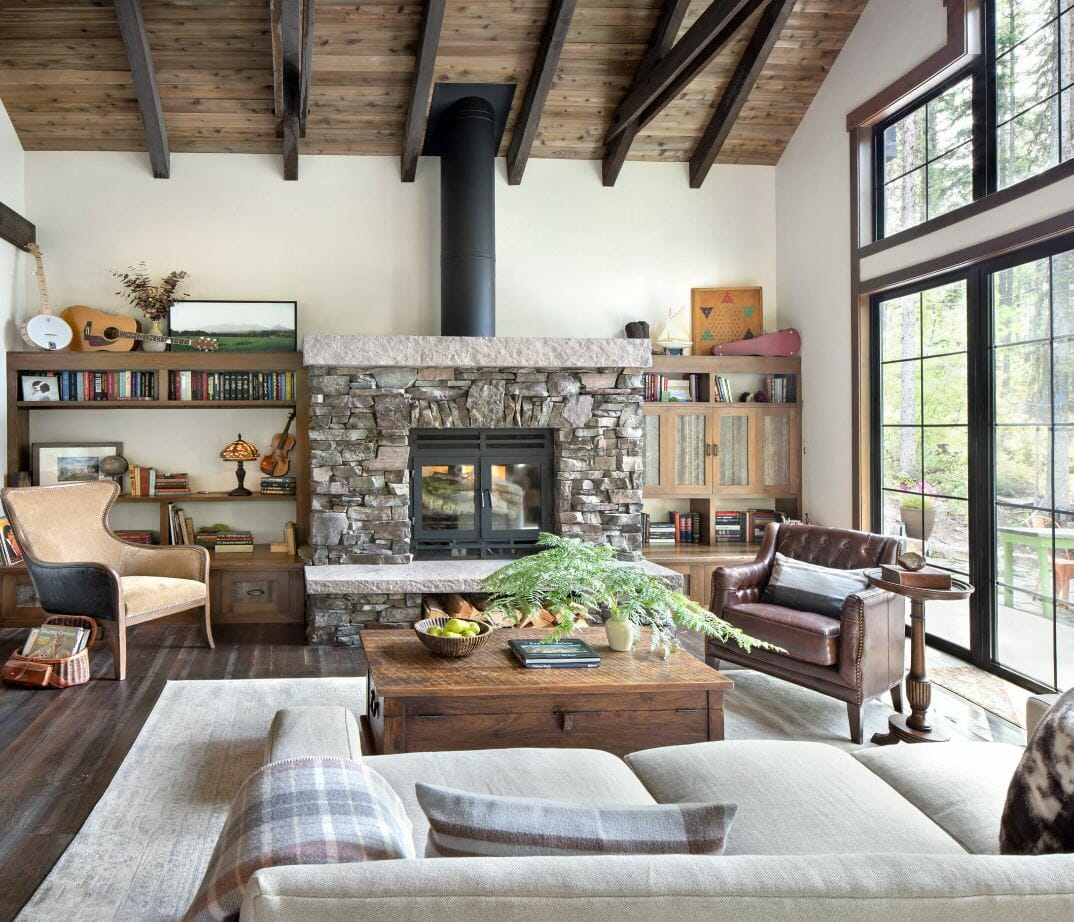Modern Rustic Living Room Decorating Ideas | Shelly Lighting for Modern Rustic Interiors Mistakes To Avoid