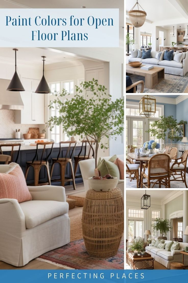 Paint Color Schemes For Open Concept Homes | Open Concept Kitchen ... for How To Update Color Scheme In Open Floor Plans