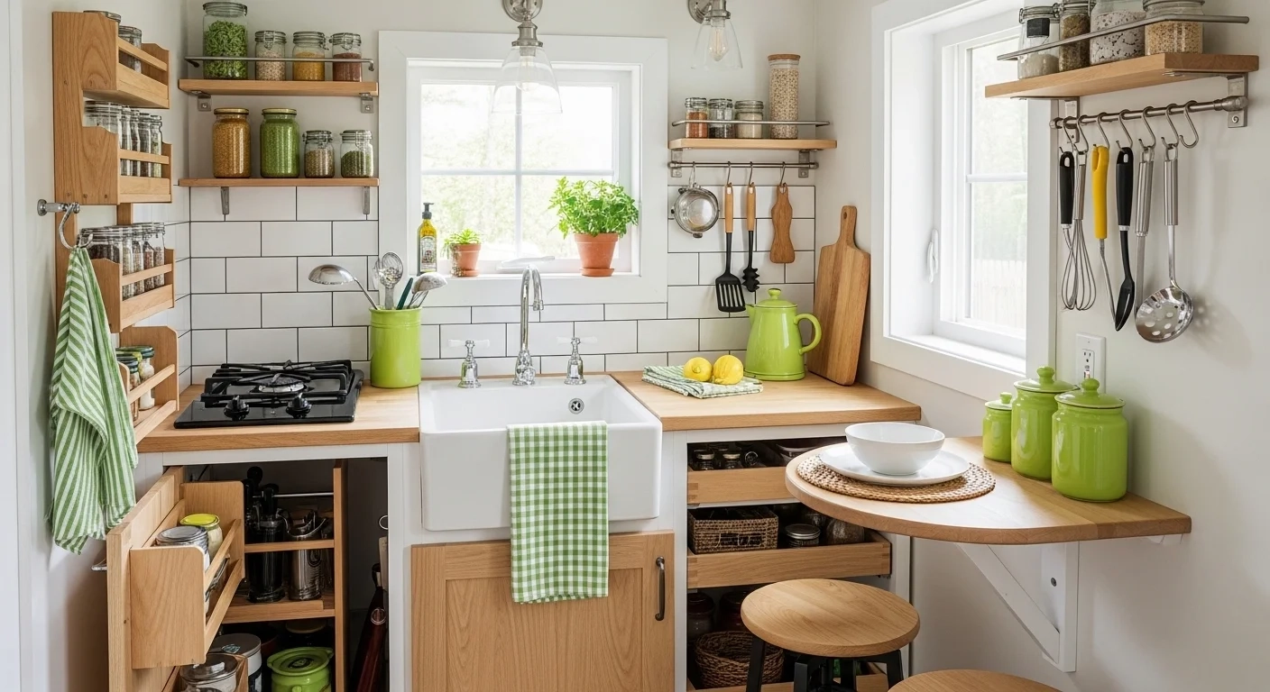 19 Tiny Kitchen Ideas To Maximize Space And Functionality for How To Update Kitchen Design In Small Spaces