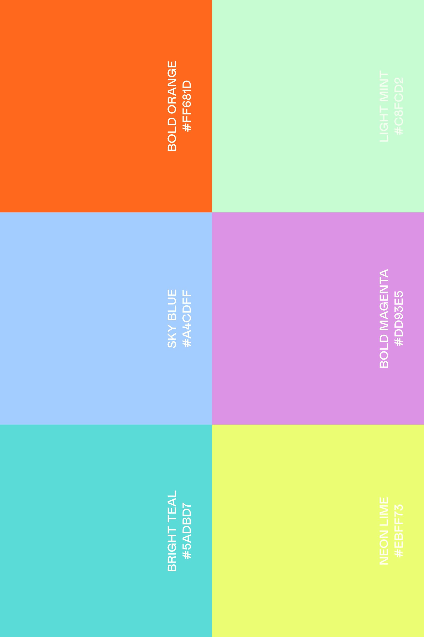 Bright Bold Branding Design For The 5To9 Podcast Bright And Bold Color ... for Bold Color Palette Checklist