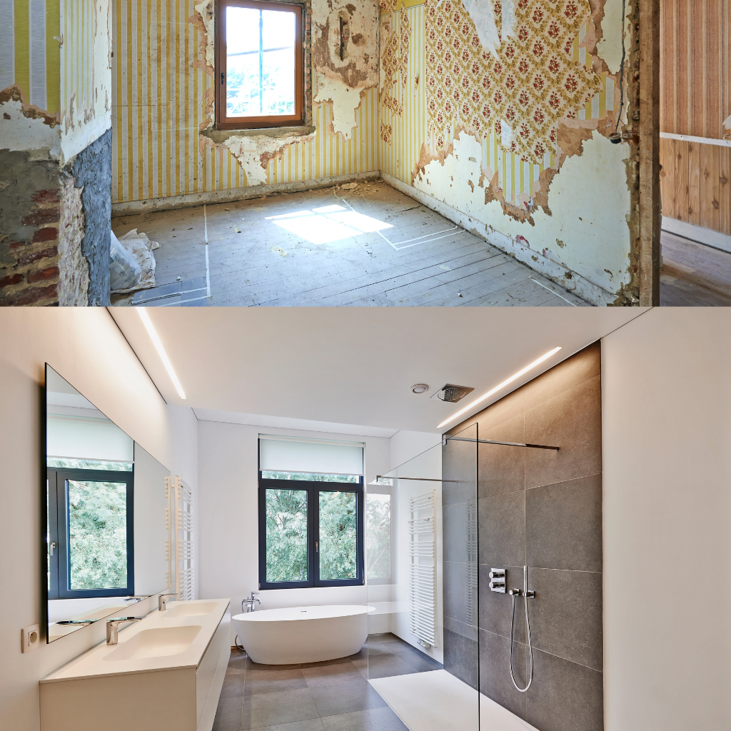 How To Transform A Bathroom: Renovate, Remodel &amp;amp; Plumb On A Budget for Budget Bathroom Makeover Tips
