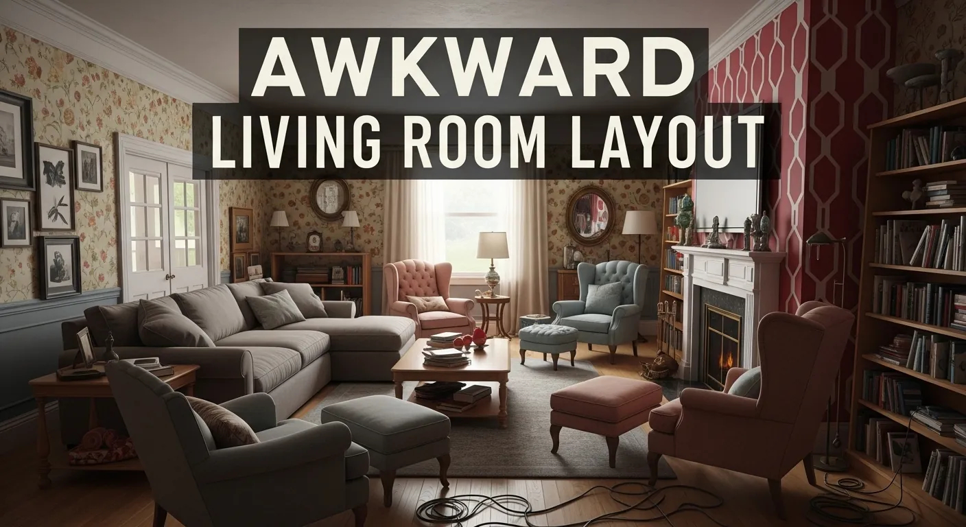 11 Creative Solutions For Awkward Living Room Layouts - Lifeverse ... for Rental Home Decor For Small Spaces