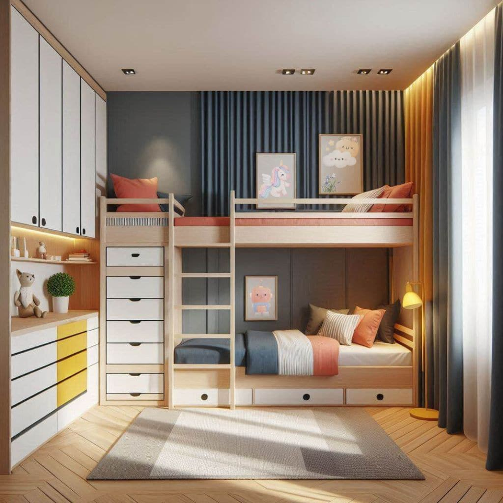 12 Small Kids Bedroom Ideas That Put The Fun In Functional for Kids Bedroom Tips