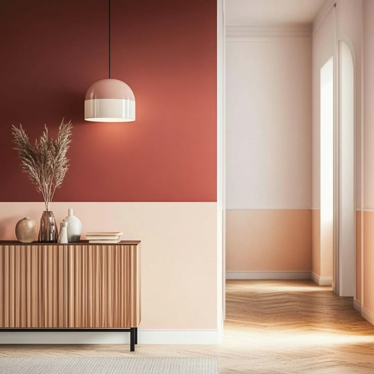 17 Easy Two-Toned Wall Ideas For Hallways That Wow Every Guest | 2 Tone ... for Two-Tone Home Decor Ideas