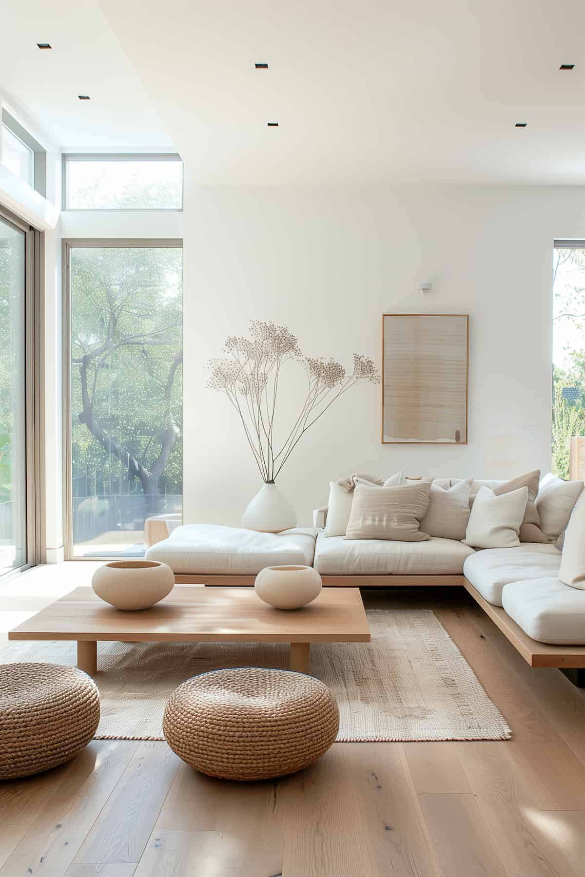 18 Modern Organic Living Rooms: Bring The Outdoors In for Natural Home Decor For Small Spaces