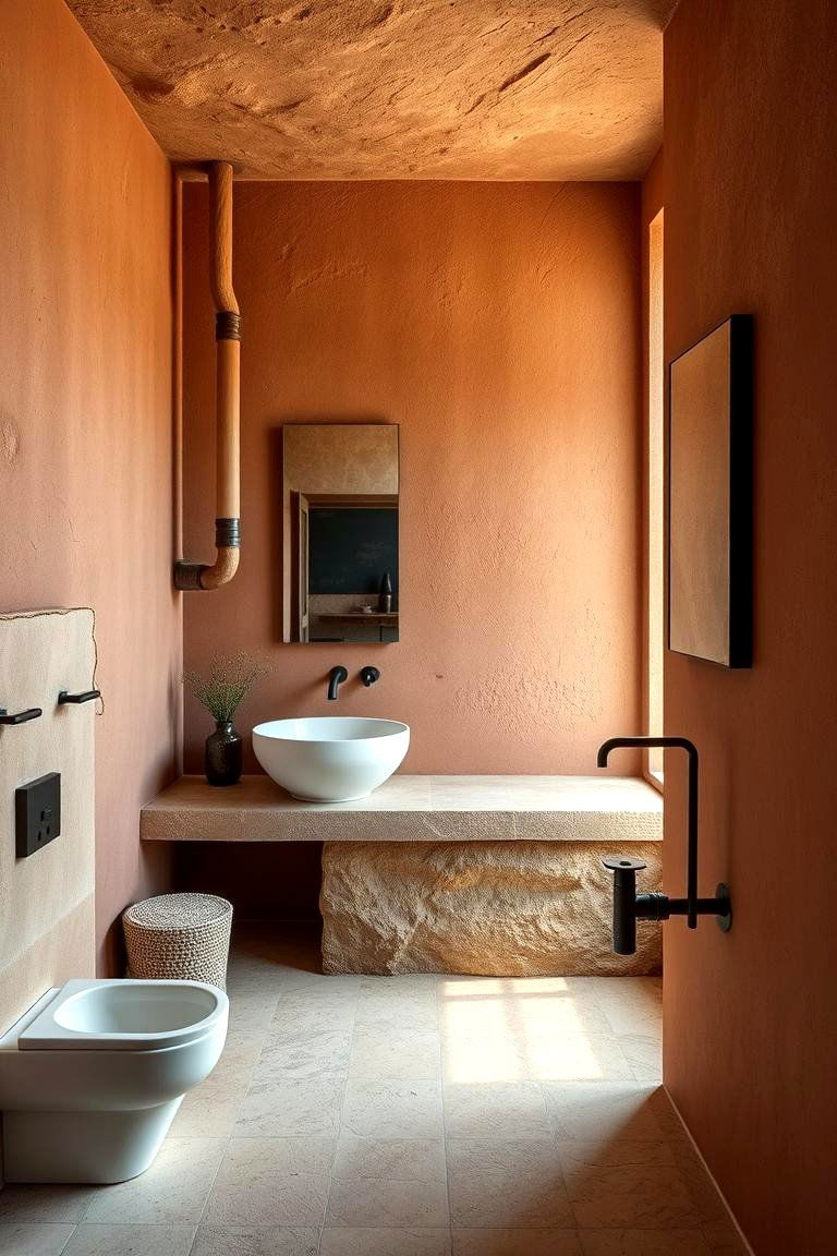 24 Terracotta Bathroom Ideas For Warm, Earthy Elegance for Bathroom Color Scheme Ideas