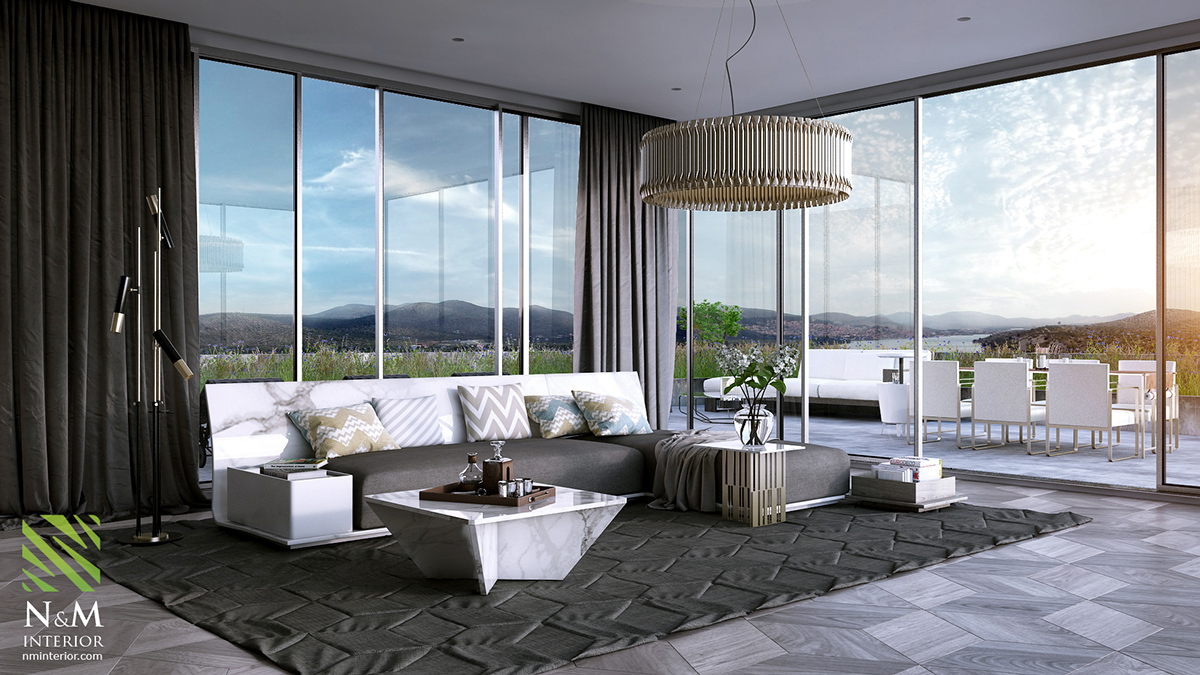 25 Modern Living Rooms With Cool, Clean Lines - Architecture & Design for Modern Living Room Inspiration