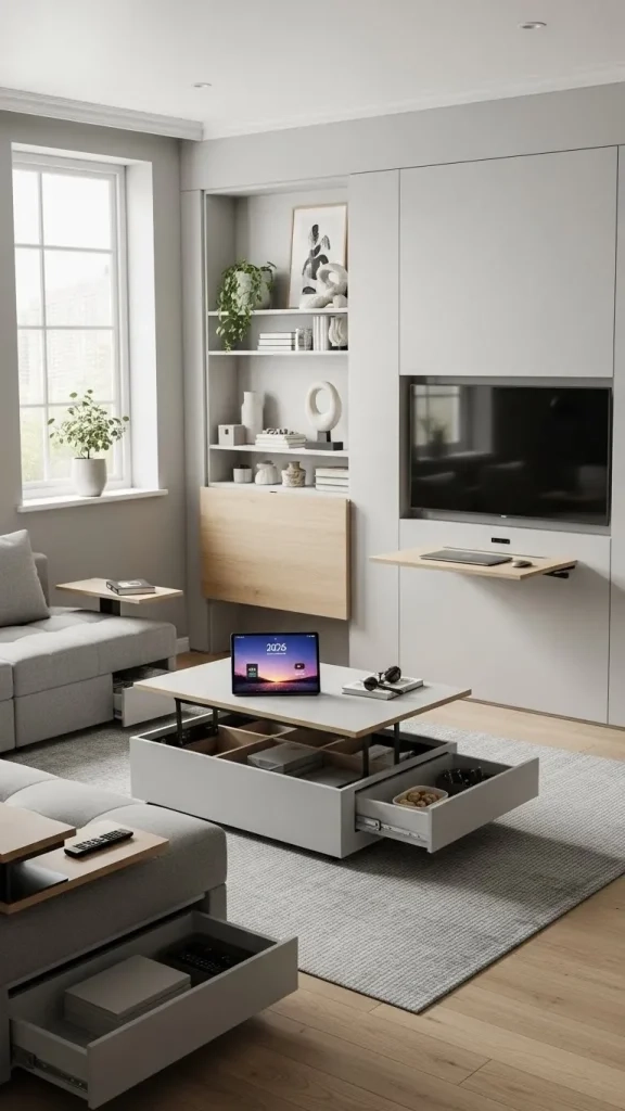 26 Compact Living Room Ideas For Small Spaces 2026 for High Tech Home Design On A Budget