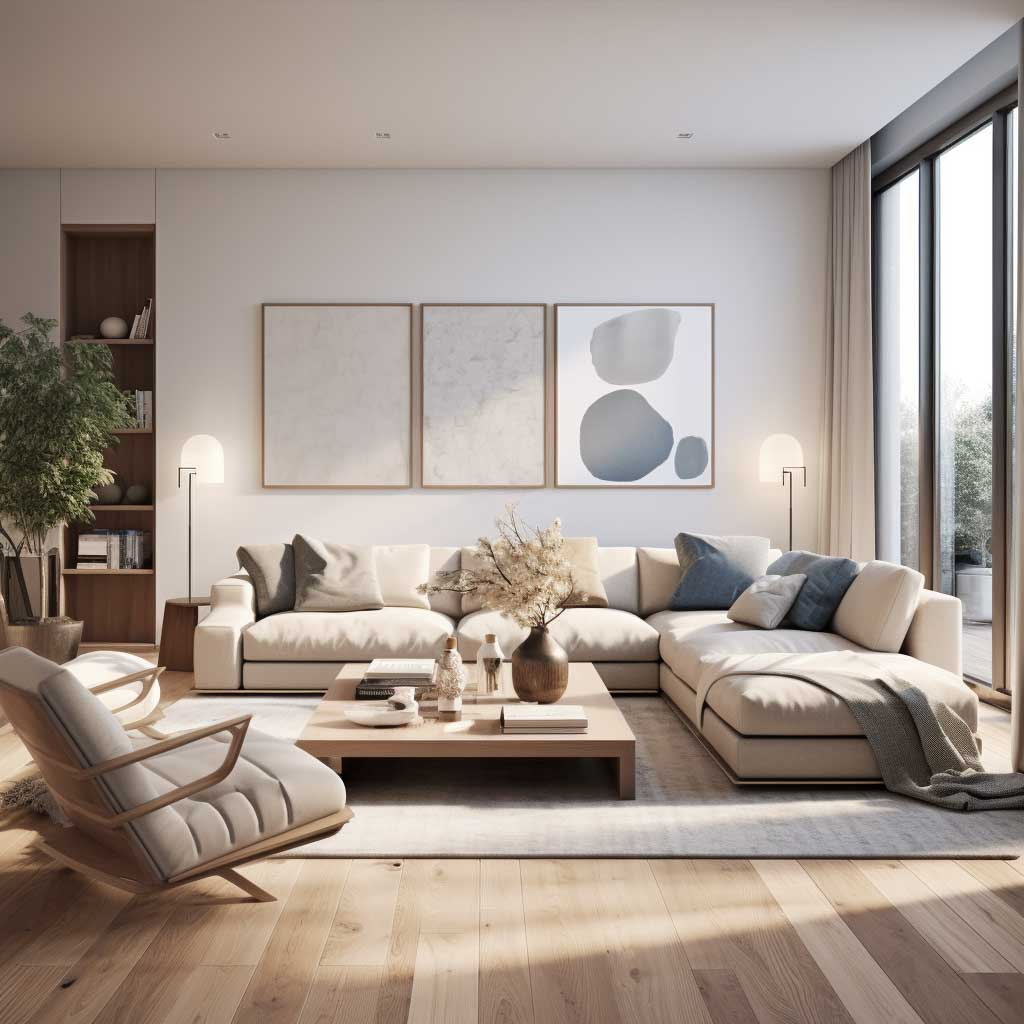3+ L-Shaped Room Layouts For Every Home Size And Style • 333+ Images ... for How To Arrange Furniture In Modern Homes