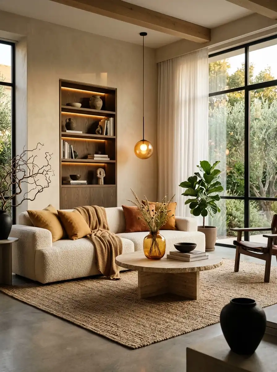 40 Luxury Organic Modern Living Ideas To Transform Your Home In 2026 ... for Modern Organic Design Trends 2026