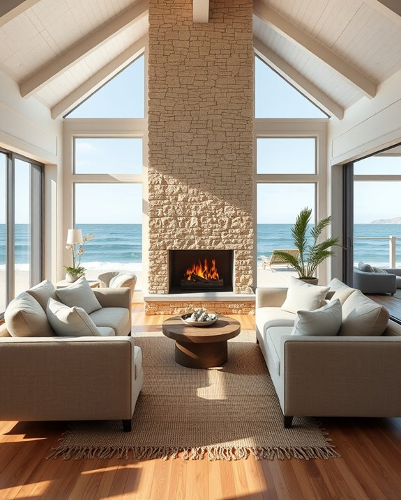 40 Relaxing Beach House Interior Design Ideas - Plumbinginto Aesthetic Home for Coastal Interior Design Tips