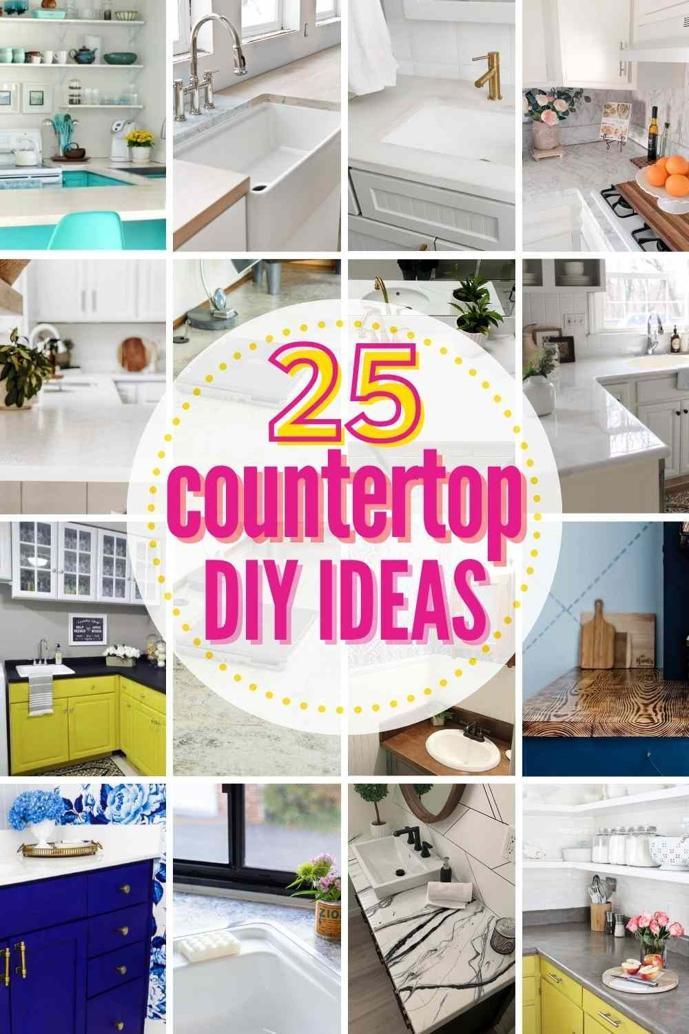 Best 13 Here Are 25 Of Our Favorite Diy Countertops That You Can Create ... for Kitchen Countertop Before And After