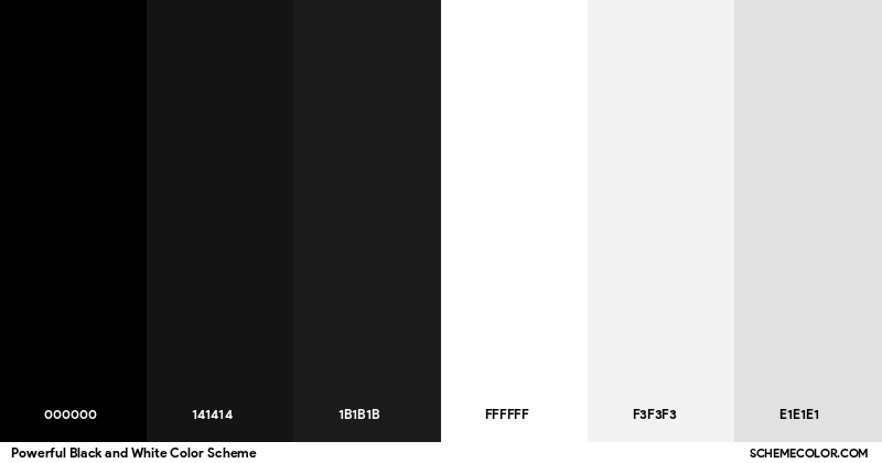 Black And White Palette Colors, Which Look Well On White And Black for Black And White Palette Guide