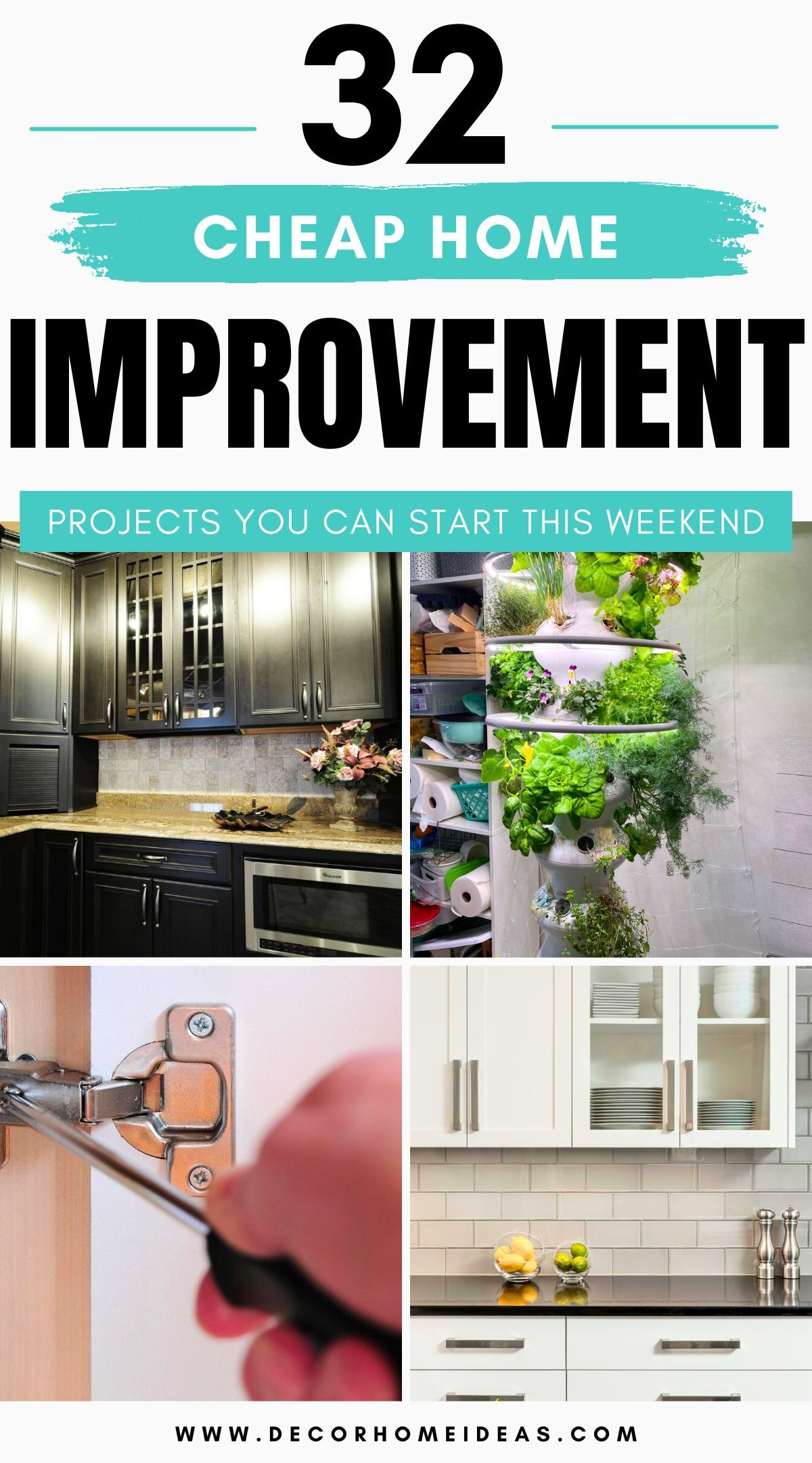 Cheap Home Improvement Ideas: 32 Amazing Diy Projects That&amp;#039;ll Make A ... for Top Diy Hacks