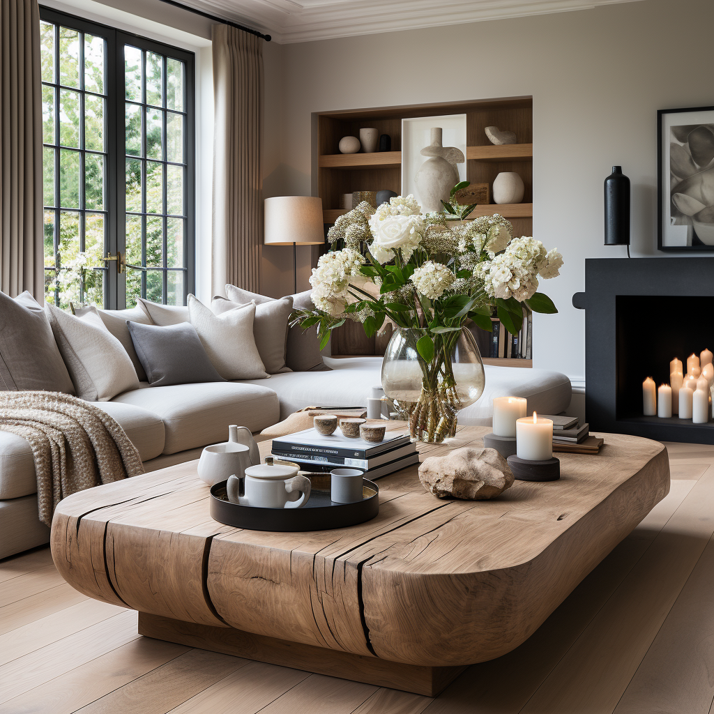 Coffee Table Decor Ideas To Elevate Your Living Room | Large Coffee ... for Coffee Table Styling Ideas