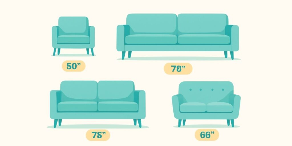 Couch Size Guide: How To Pick The Right Size Sofa | Hudson's Furniture ... for Common Furniture Mistakes