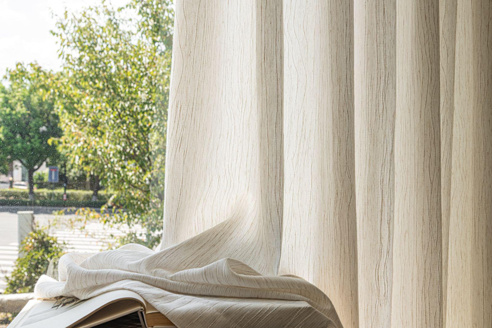 Custom Curtains Linen-Style Semi-Sheer For Living Room - Etsy for Living Room Curtains On A Budget