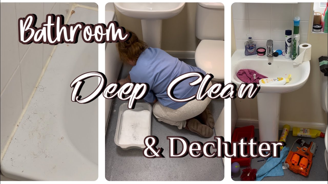 Declutter And Deep Clean My Messy Bathroom With Me! - Youtube for Modern Bathroom Design Checklist