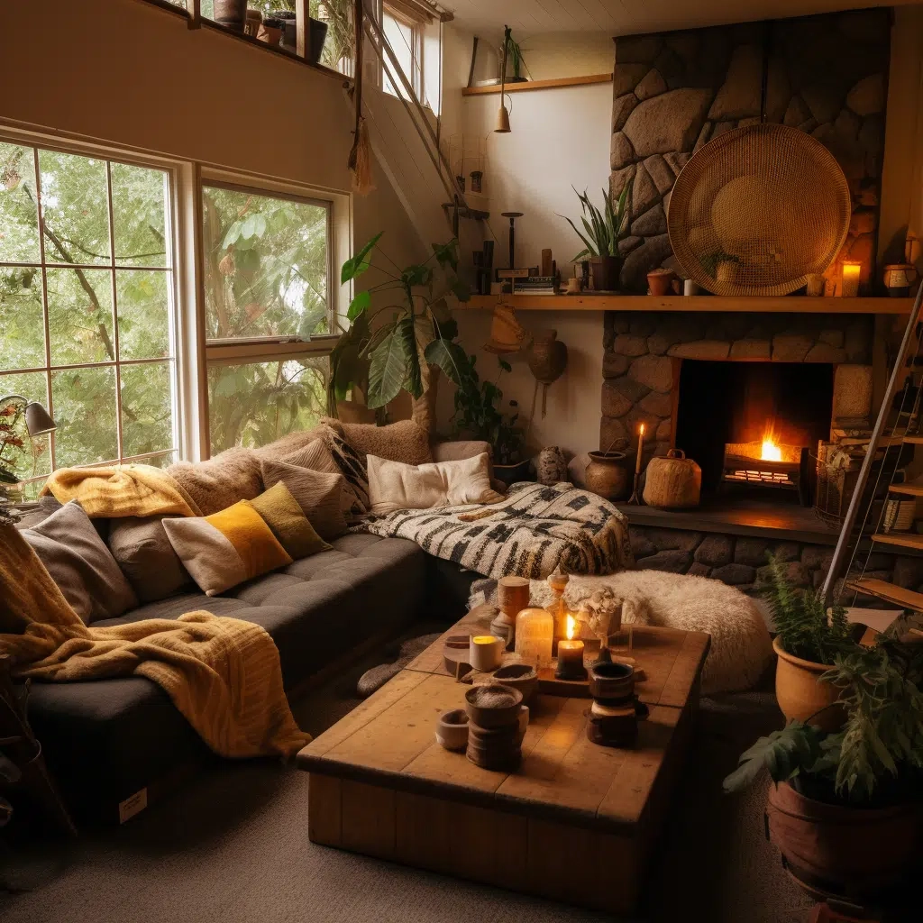 Earth’s Embrace: Cozy Earthy Living Room Ideas! - Quiet Minimal for How To Improve House Design In Open Floor Plans