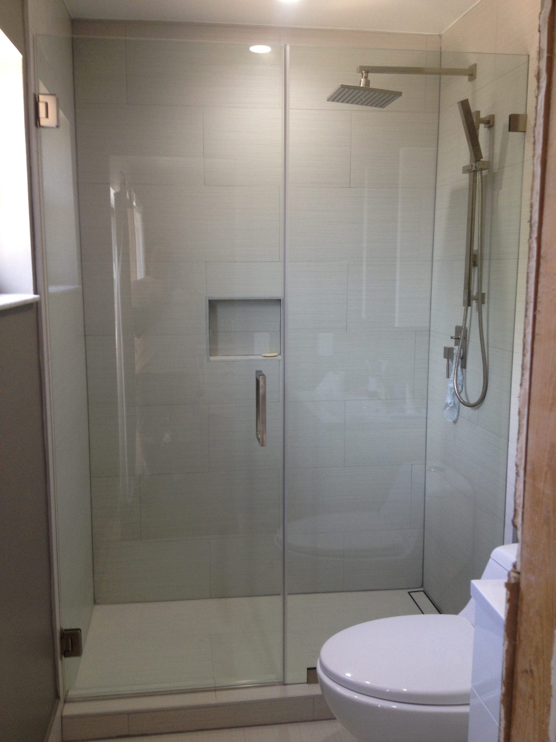 Glass Shower Doors Frameless Ideas Frameless Glass Shower Enclosures for Walk In Shower For Small Spaces