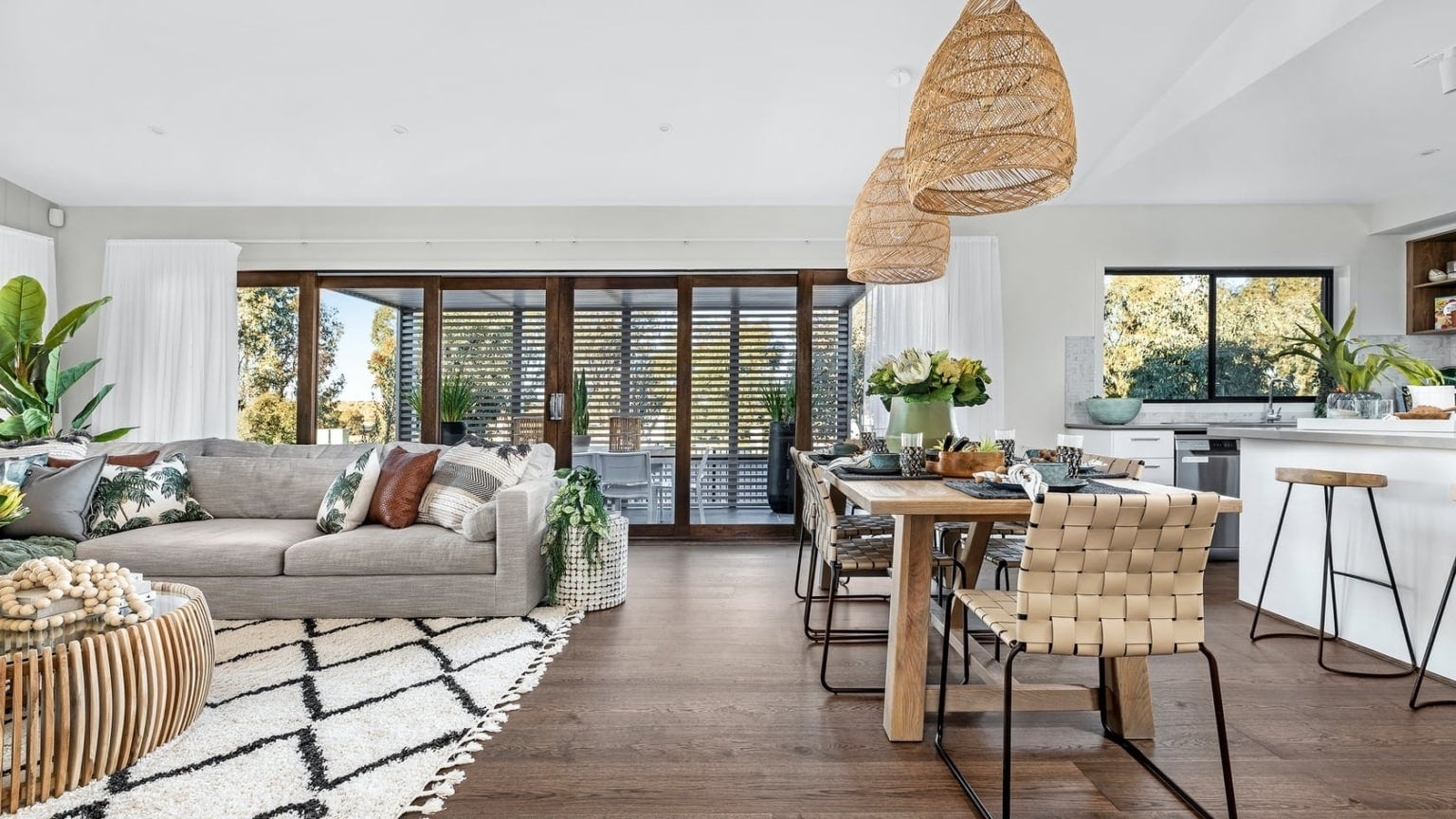 How To Style & Layout An Open Plan Living Dining Room Combo for How To Plan Furniture In Open Floor Plans