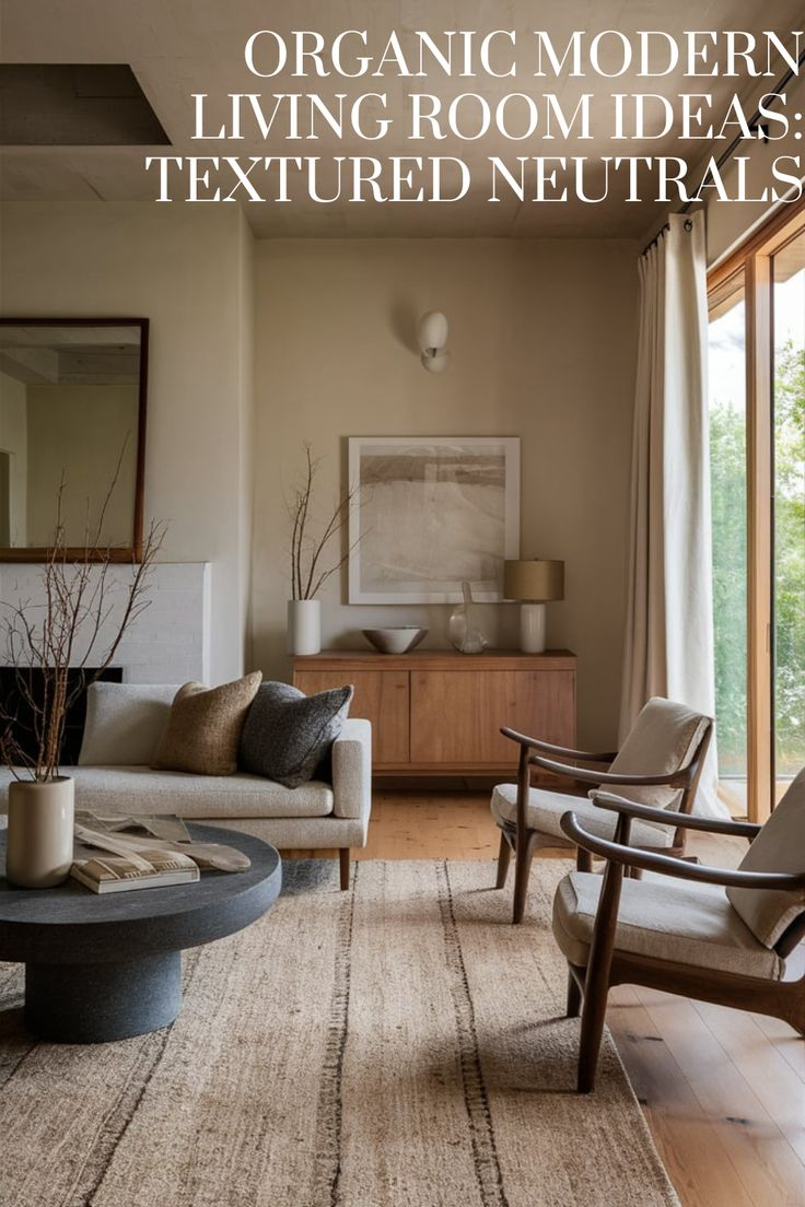 Organic Modern Living Room Ideas Trending On Pinterest for Modern Organic Design Trends 2026