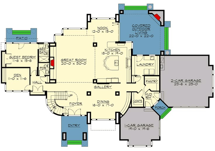 Plan 23620Jd: Above And Beyond Iv | Floor Plans, Contemporary House ... for Professional House Design Best Practices