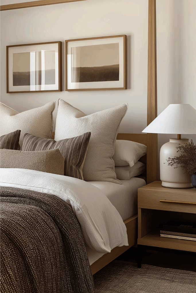 Quiet Luxury Bedroom Ideas: Layer Organic Textures For A High-End Feel ... for Natural Home Decor For Small Spaces