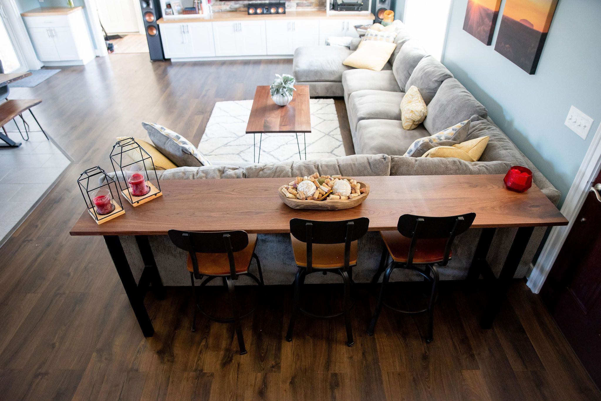 Sofa Table And Bench At Piper Moyer Blog for How To Plan Furniture In Open Floor Plans