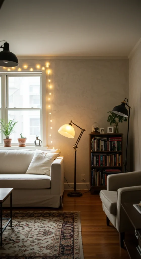 Studio Apartment Ideas To Maximize Space And Create A Stylish Home ... for Diy Lighting For Small Spaces