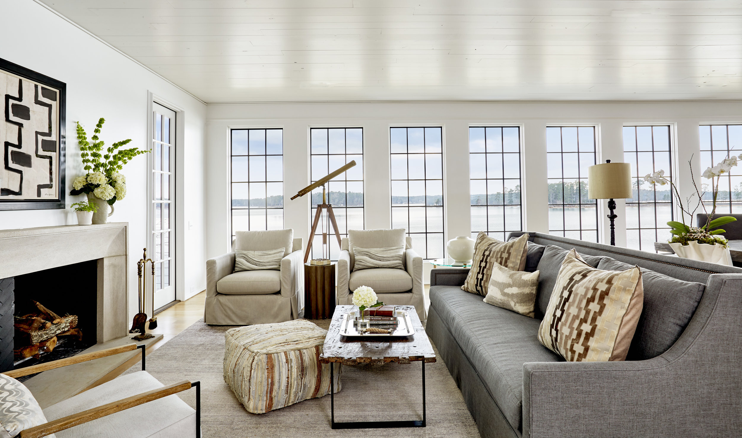 Tour A Beautiful Restful Retreat On The Water for Bathroom Color Scheme For Small Spaces