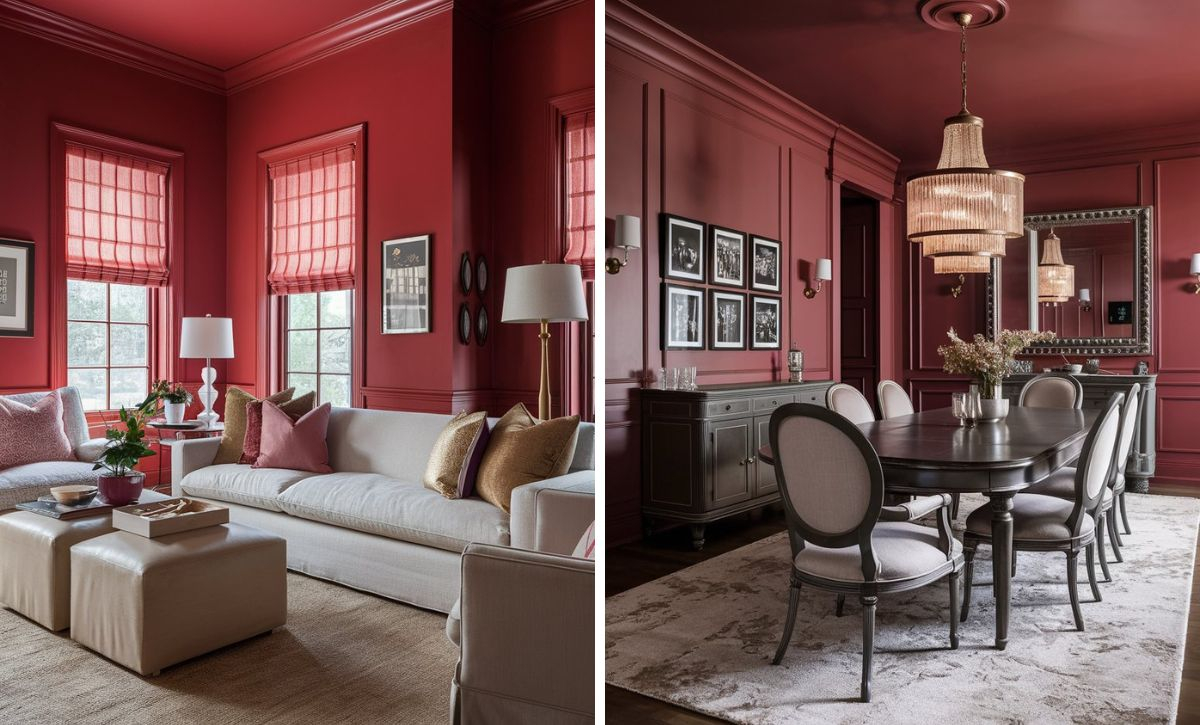 Vibrant Cherry Red Paint Shades From Trusted Brands To Lighten Any Room for Essential Color Scheme Trends