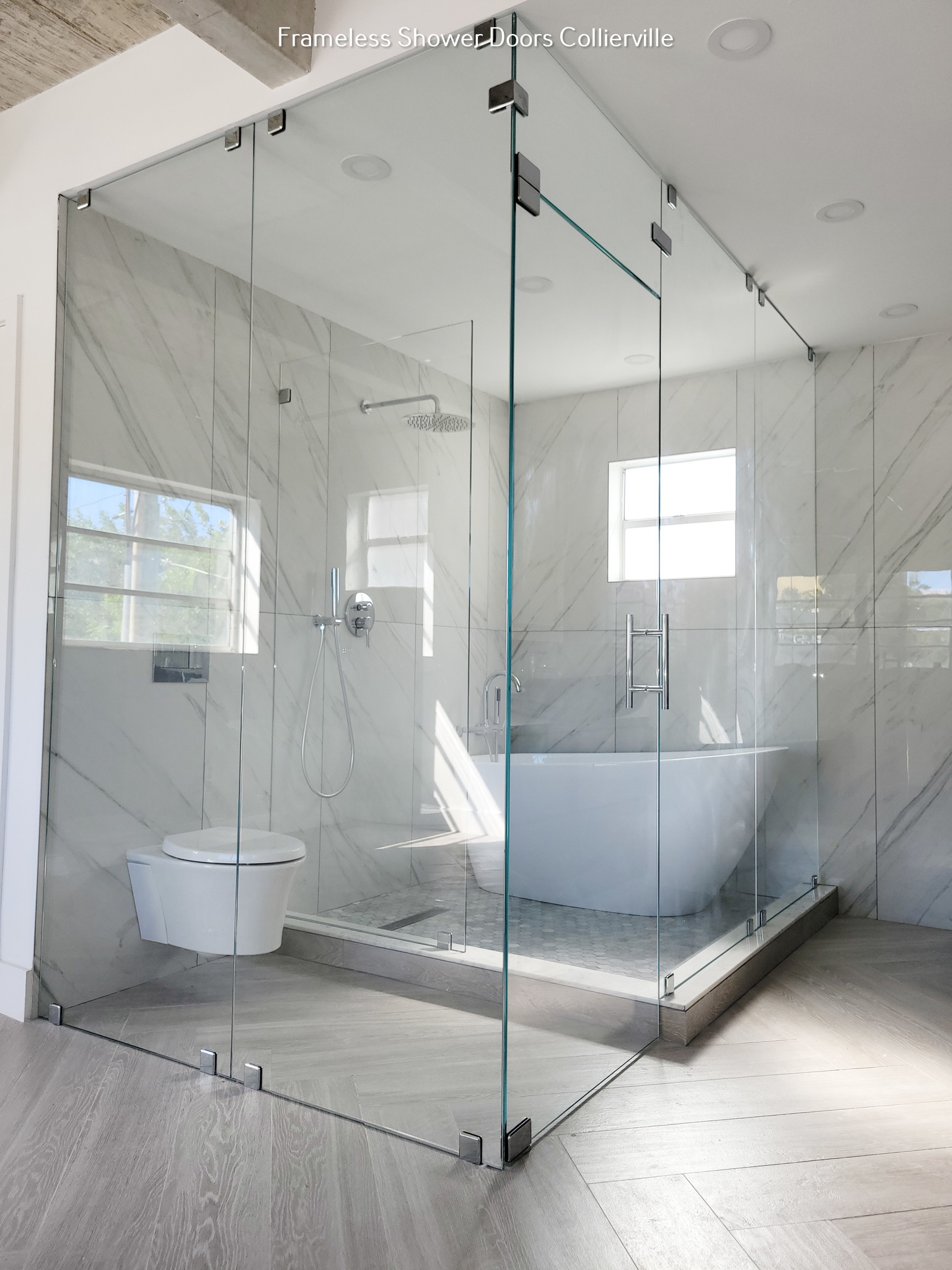 Walk-In Shower Enclosures | Frameless Shower Doors for Walk In Shower For Small Spaces
